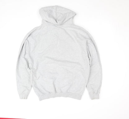 Womens UK Size M Just Hoods Grey Pullover Hoodie