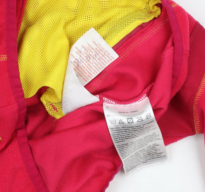 Regatta Teens Red Fleece Full Zip Hooded Activewear Top Size 158