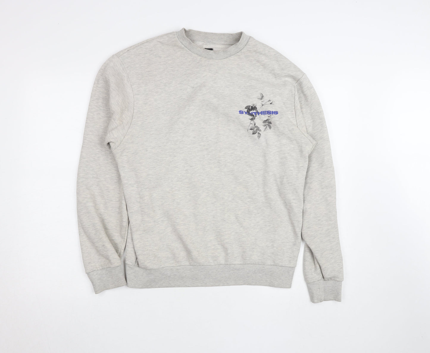 Womens UK Size S River Island Grey Pullover Sweatshirt