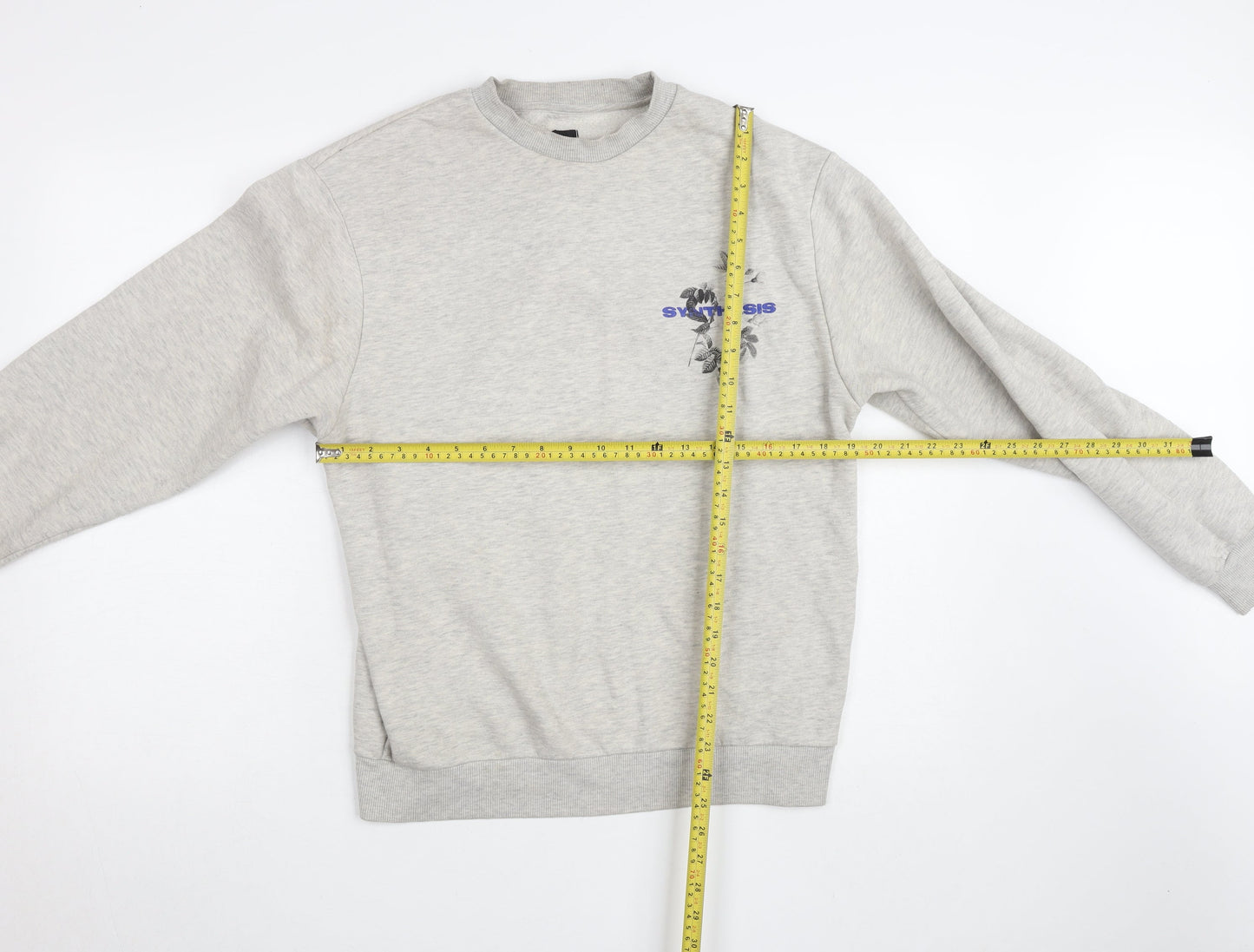 Womens UK Size S River Island Grey Pullover Sweatshirt