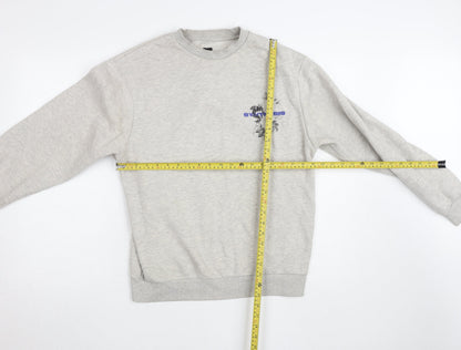Womens UK Size S River Island Grey Pullover Sweatshirt