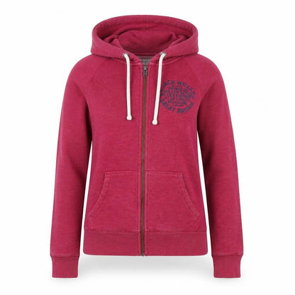 Womens UK Size 10 Jack Wills Pink Full Zip Hoodie