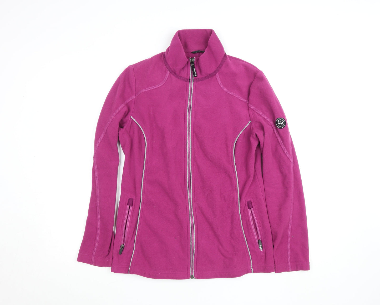 Giesswein Women Purple Fleece Full Zip Jacket M Lightweight Activewear