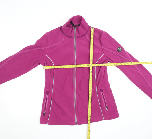 Giesswein Women Purple Fleece Full Zip Jacket M Lightweight Activewear