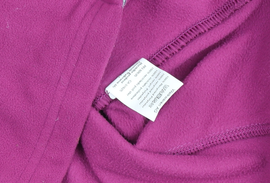 Giesswein Women Purple Fleece Full Zip Jacket M Lightweight Activewear