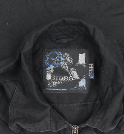 80s & Sons Men's Black XL Military Style Cotton Jacket