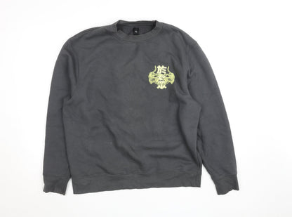 Mens UK Size L River Island Grey Pullover Sweatshirt