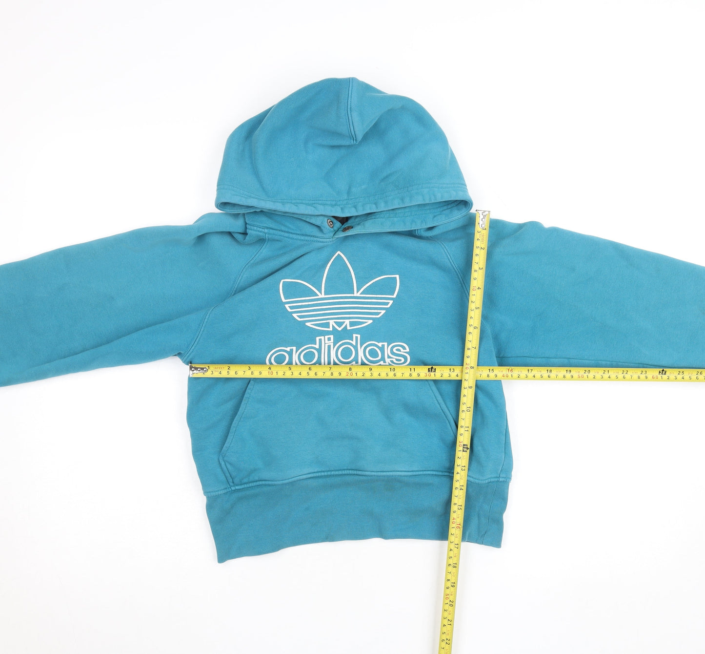 Womens UK Size XS adidas Blue Pullover Hoodie