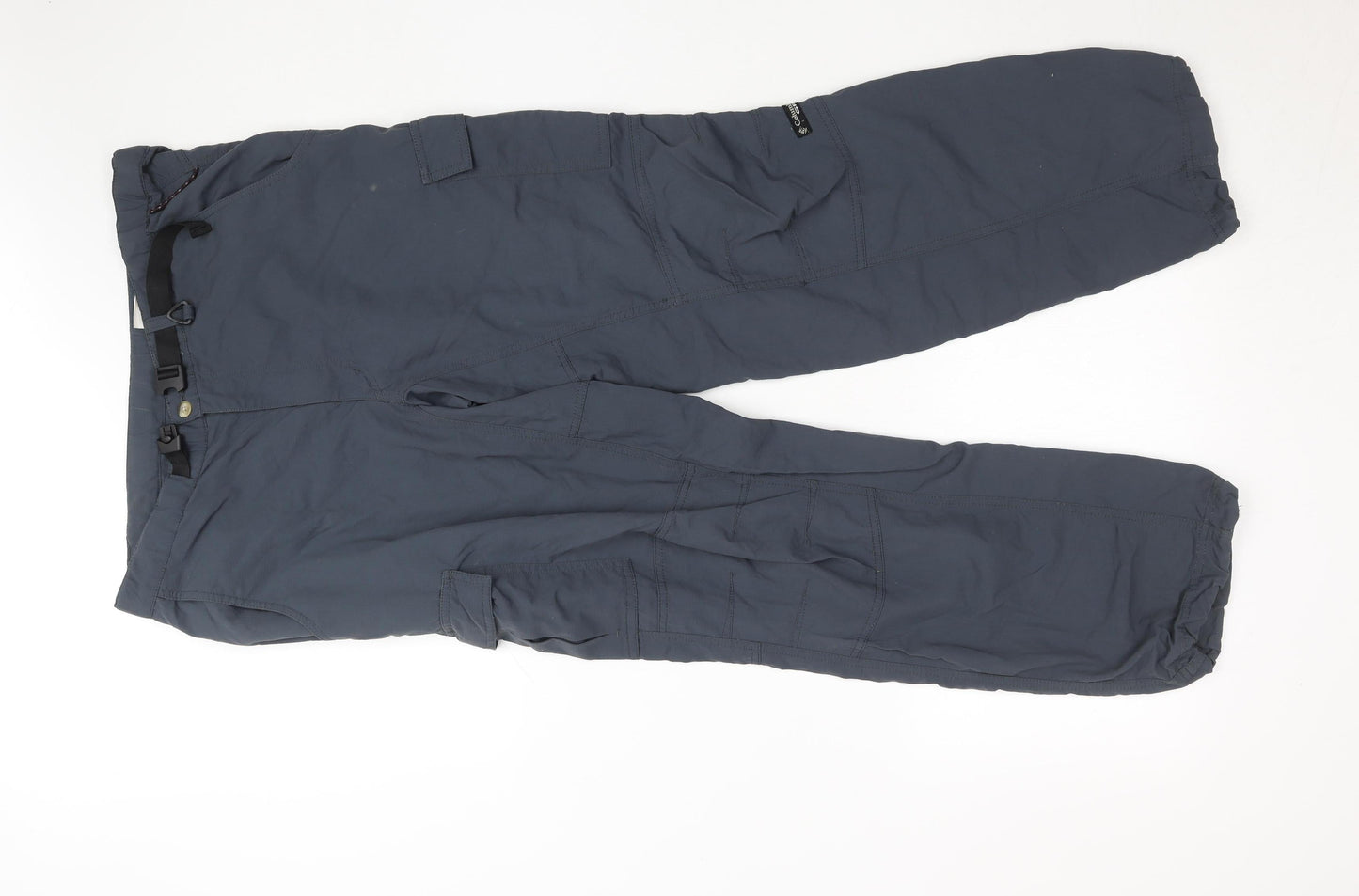 Columbia Men's Grey Cargo Trousers M Lightweight Nylon Outdoor Pants