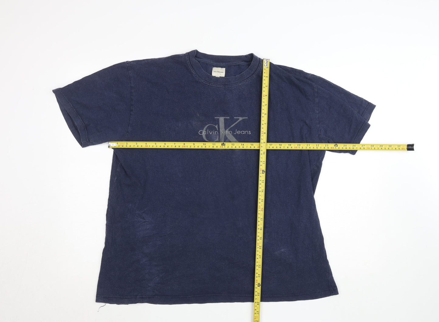 Mens UK Size 2XL Calvin Klein Jeans Blue  T-Shirt
