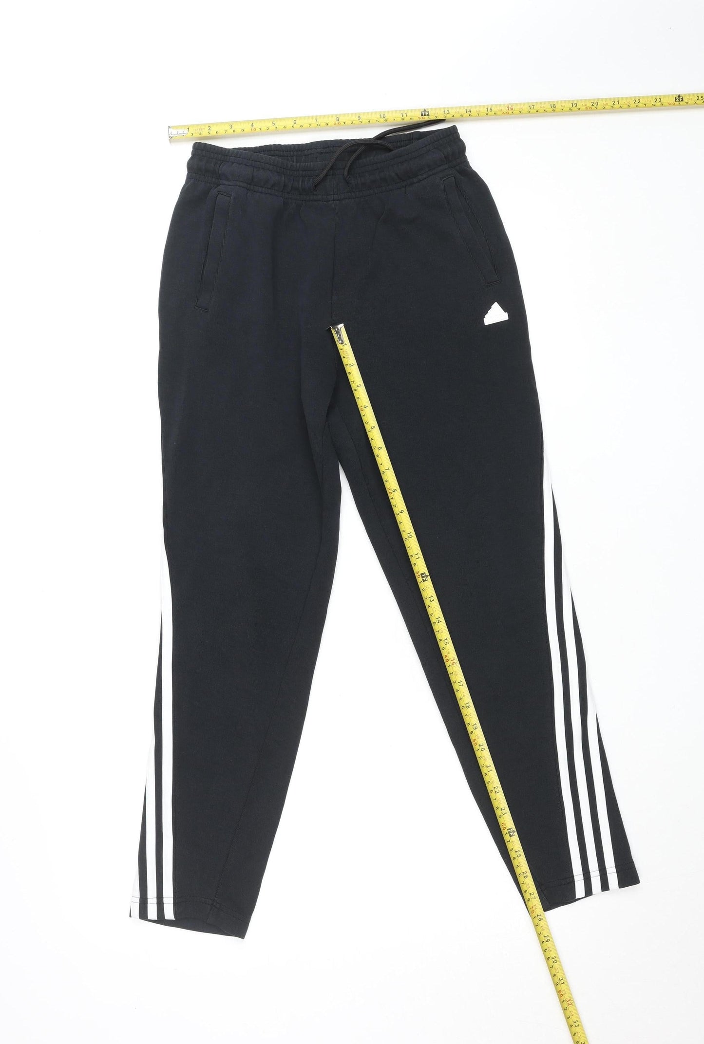 Adidas Teens Black Jogger Trousers Size 164 Regular Fit