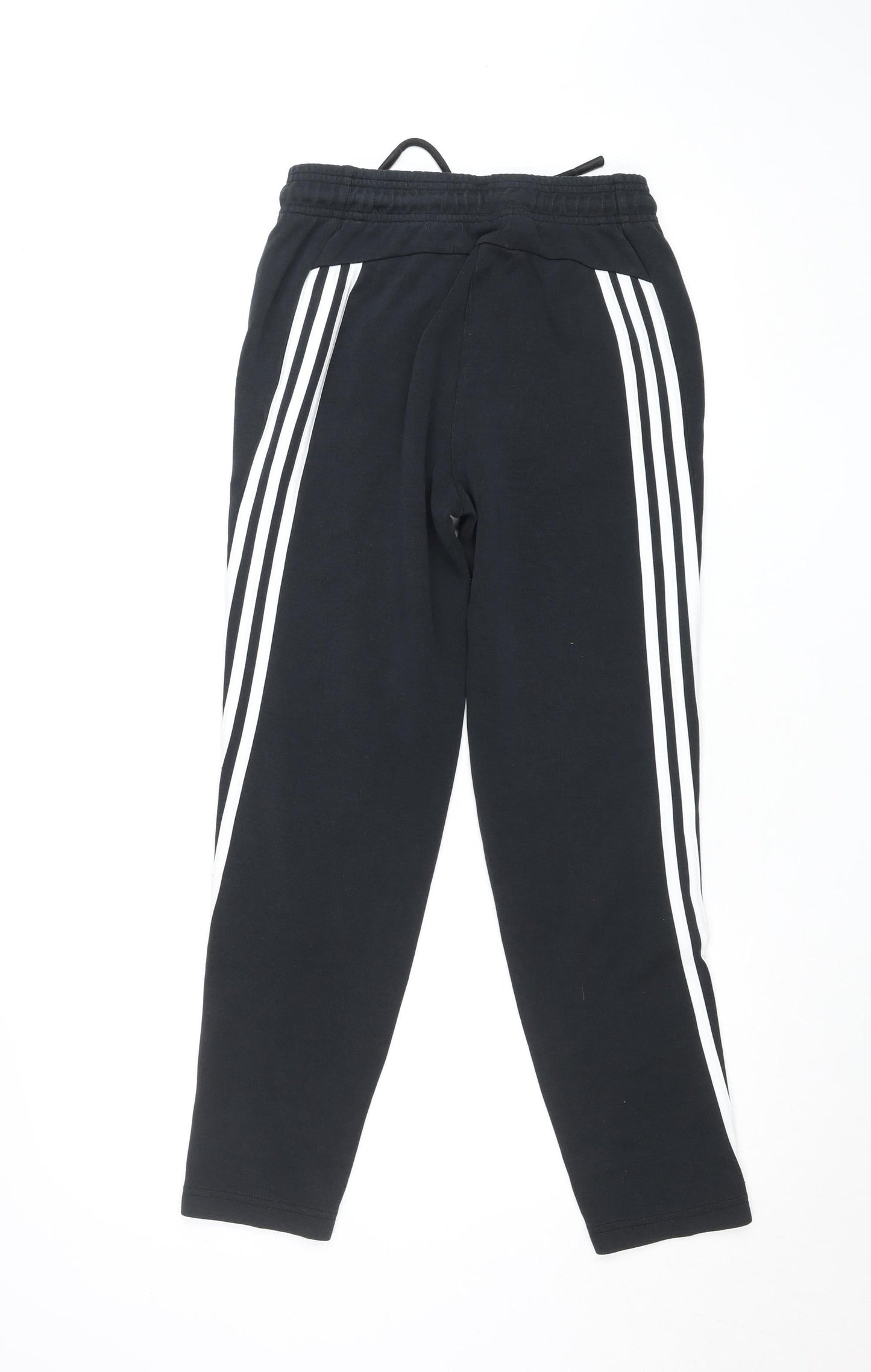 Adidas Teens Black Jogger Trousers Size 164 Regular Fit