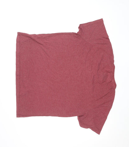 Tokyo Laundry Men's Red Henley Short Sleeve T-Shirt XL Cotton Blend