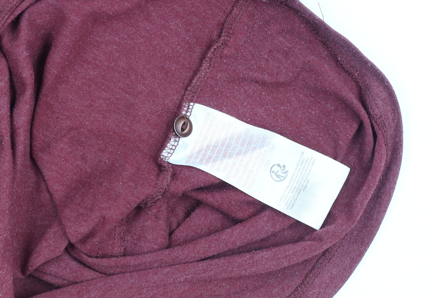 Tokyo Laundry Men's Red Henley Short Sleeve T-Shirt XL Cotton Blend