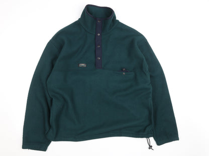 White Sierra Men’s Green Fleece Pullover L Hiking Outdoor Jumper