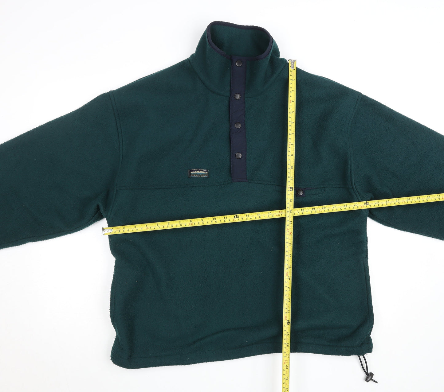 White Sierra Men’s Green Fleece Pullover L Hiking Outdoor Jumper
