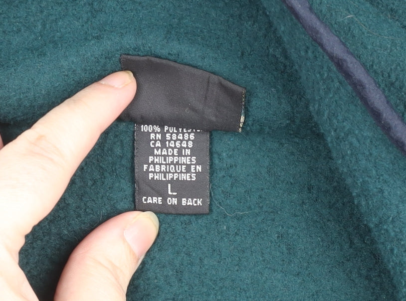 White Sierra Men’s Green Fleece Pullover L Hiking Outdoor Jumper