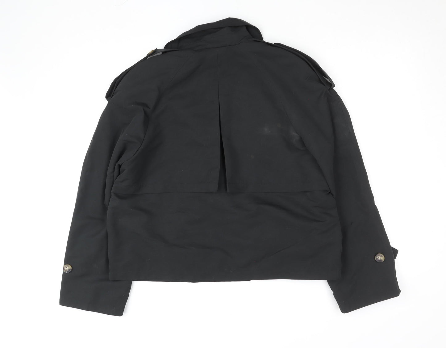 Womens UK Size 12 VERO MODA Black Pea Coat