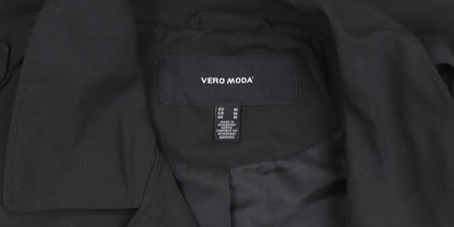 Womens UK Size 12 VERO MODA Black Pea Coat