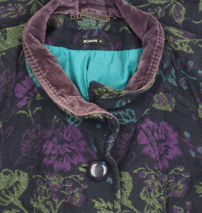 Womens UK Size M Roman Multicoloured Overcoat