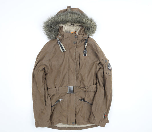 Womens UK Size 10 G.I.G.A. DX by Killtec Brown Parka Coat
