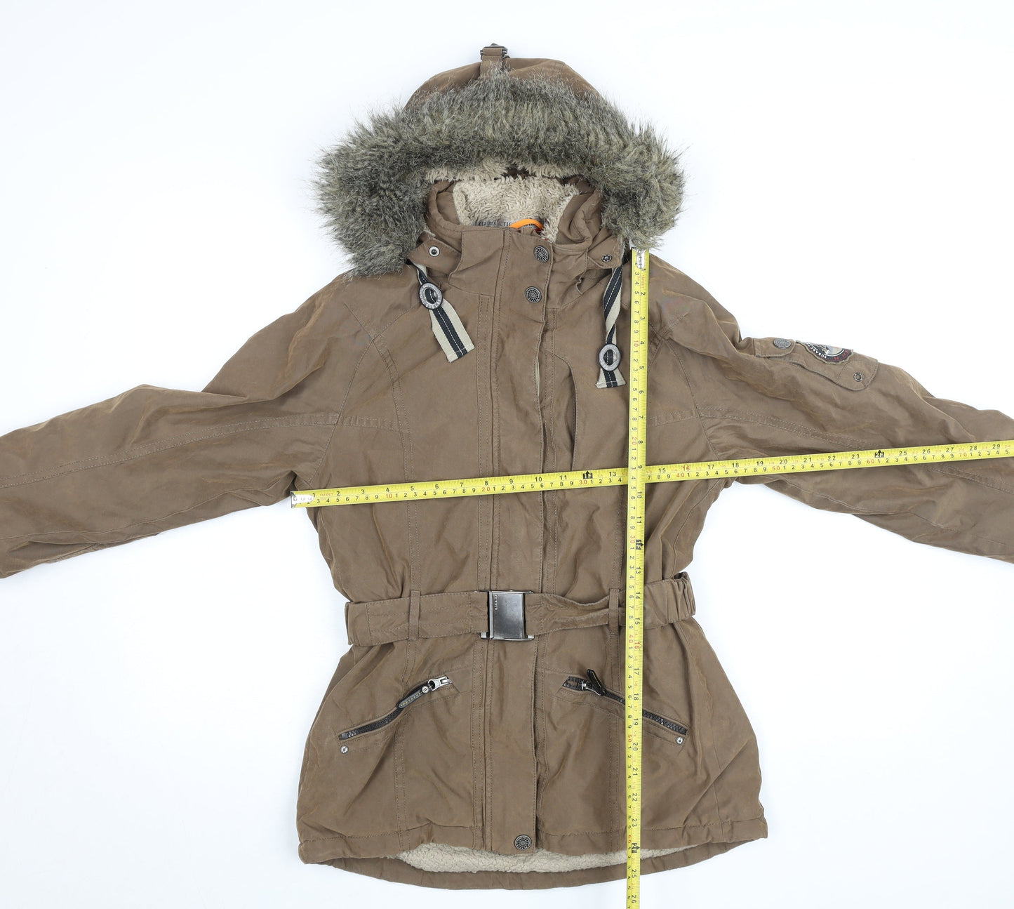 Womens UK Size 10 G.I.G.A. DX by Killtec Brown Parka Coat