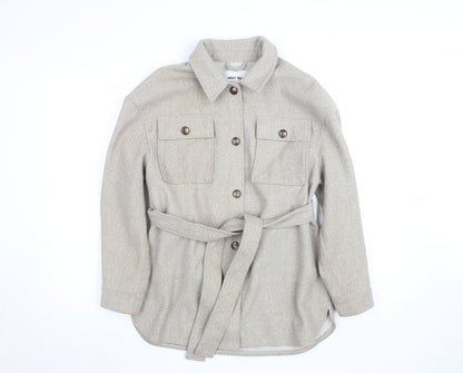 Womens UK Size 10 ABOUT YOU Beige Basic Jacket