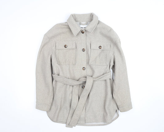 Womens UK Size 10 ABOUT YOU Beige Basic Jacket