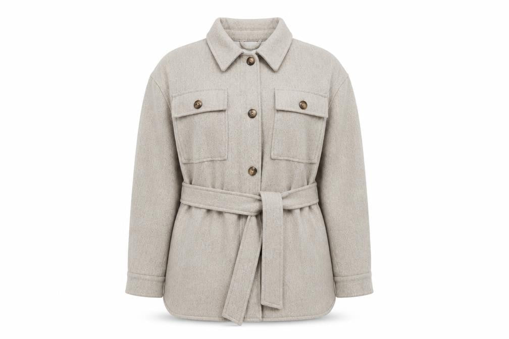 Womens UK Size 10 ABOUT YOU Beige Basic Jacket