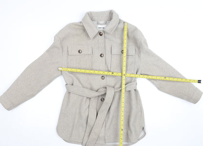 Womens UK Size 10 ABOUT YOU Beige Basic Jacket