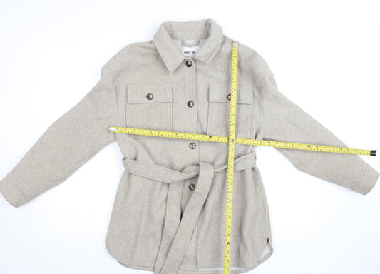 Womens UK Size 10 ABOUT YOU Beige Basic Jacket