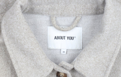 Womens UK Size 10 ABOUT YOU Beige Basic Jacket
