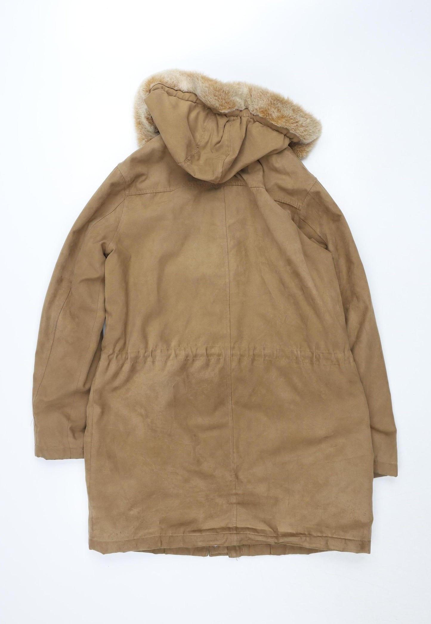 Womens UK Size 12 Debenhams Beige Parka Coat