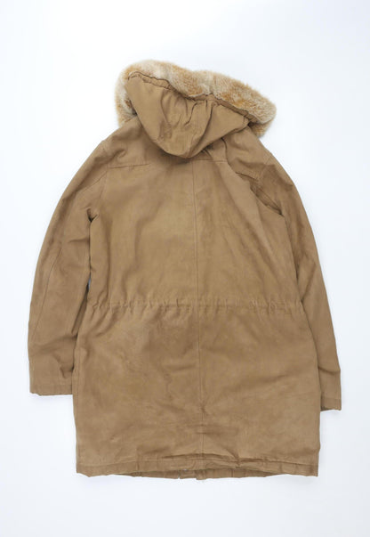 Womens UK Size 12 Debenhams Beige Parka Coat
