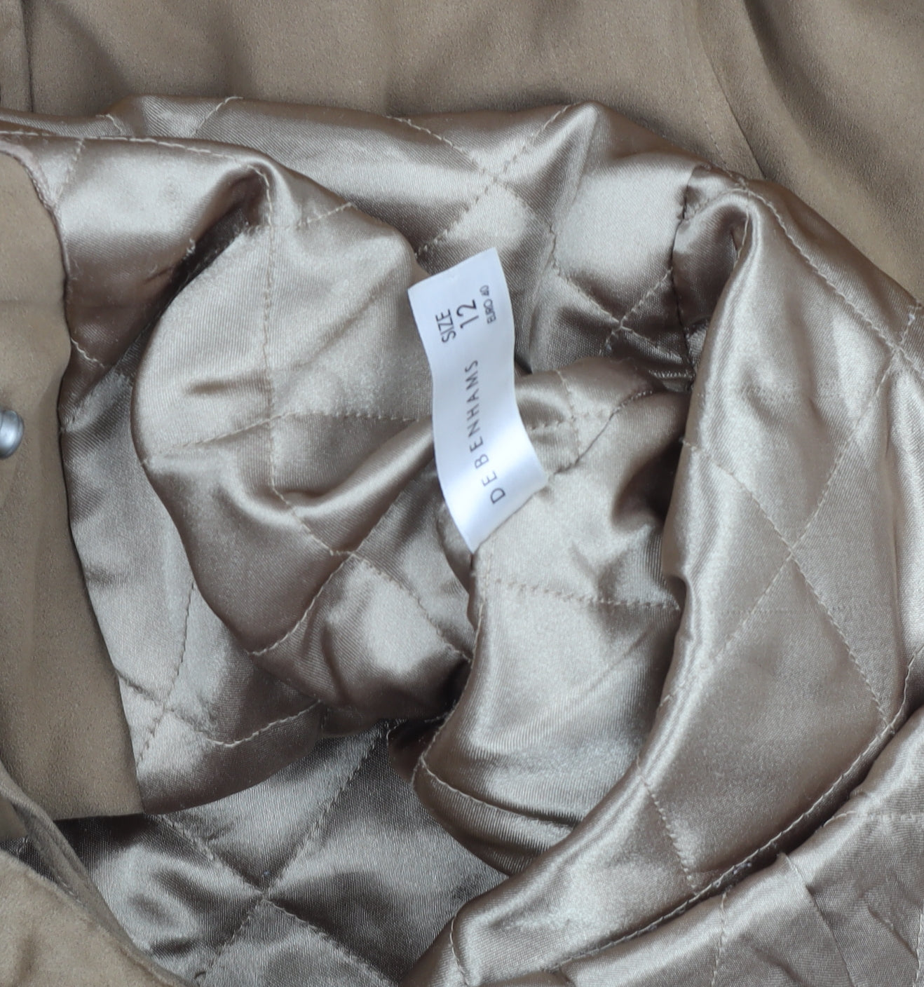 Womens UK Size 12 Debenhams Beige Parka Coat