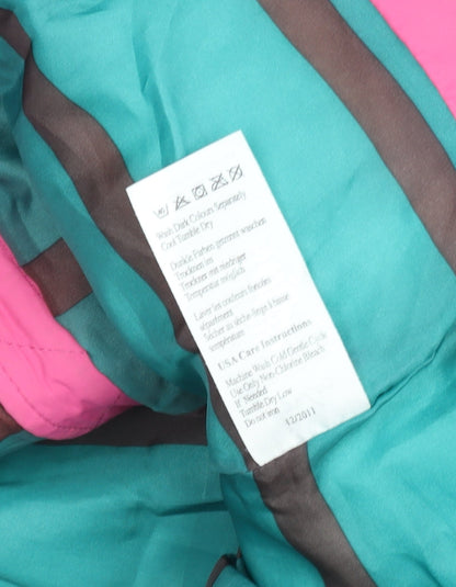 Joules Women’s Pink Puffer Waistcoat Size 14 Polyester Zip Front