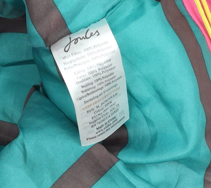 Joules Women’s Pink Puffer Waistcoat Size 14 Polyester Zip Front