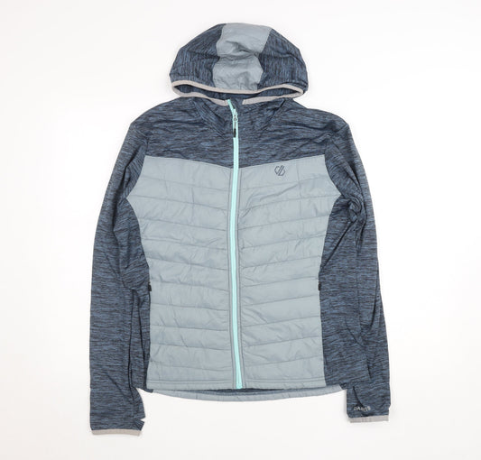 Dare 2b Women's Blue Hooded Softshell Puffer Jacket Size 14