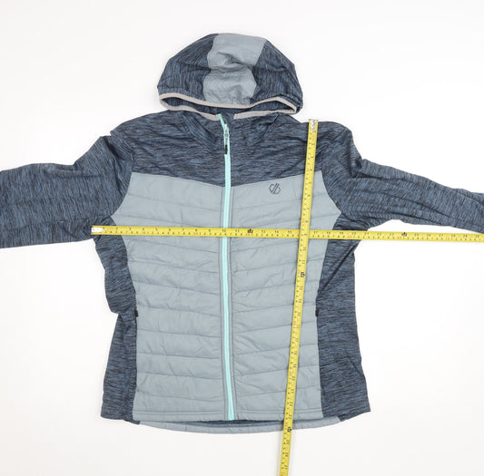 Dare 2b Women's Blue Hooded Softshell Puffer Jacket Size 14