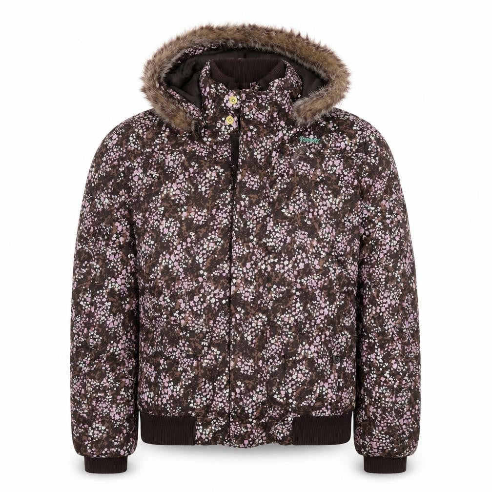Girls UK Size 16 Years Protest Brown Puffer Jacket