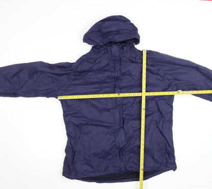 Mountain Warehouse Women's Blue Hooded Rain Jacket UK 18