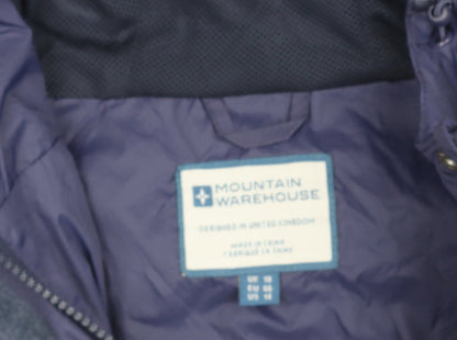 Mountain Warehouse Women's Blue Hooded Rain Jacket UK 18