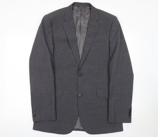 Mens UK Size 38L  Regular Grey Suit Jacket
