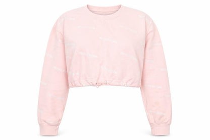 Womens UK Size L PRETTYLITTLETHING Pink Pullover Sweatshirt