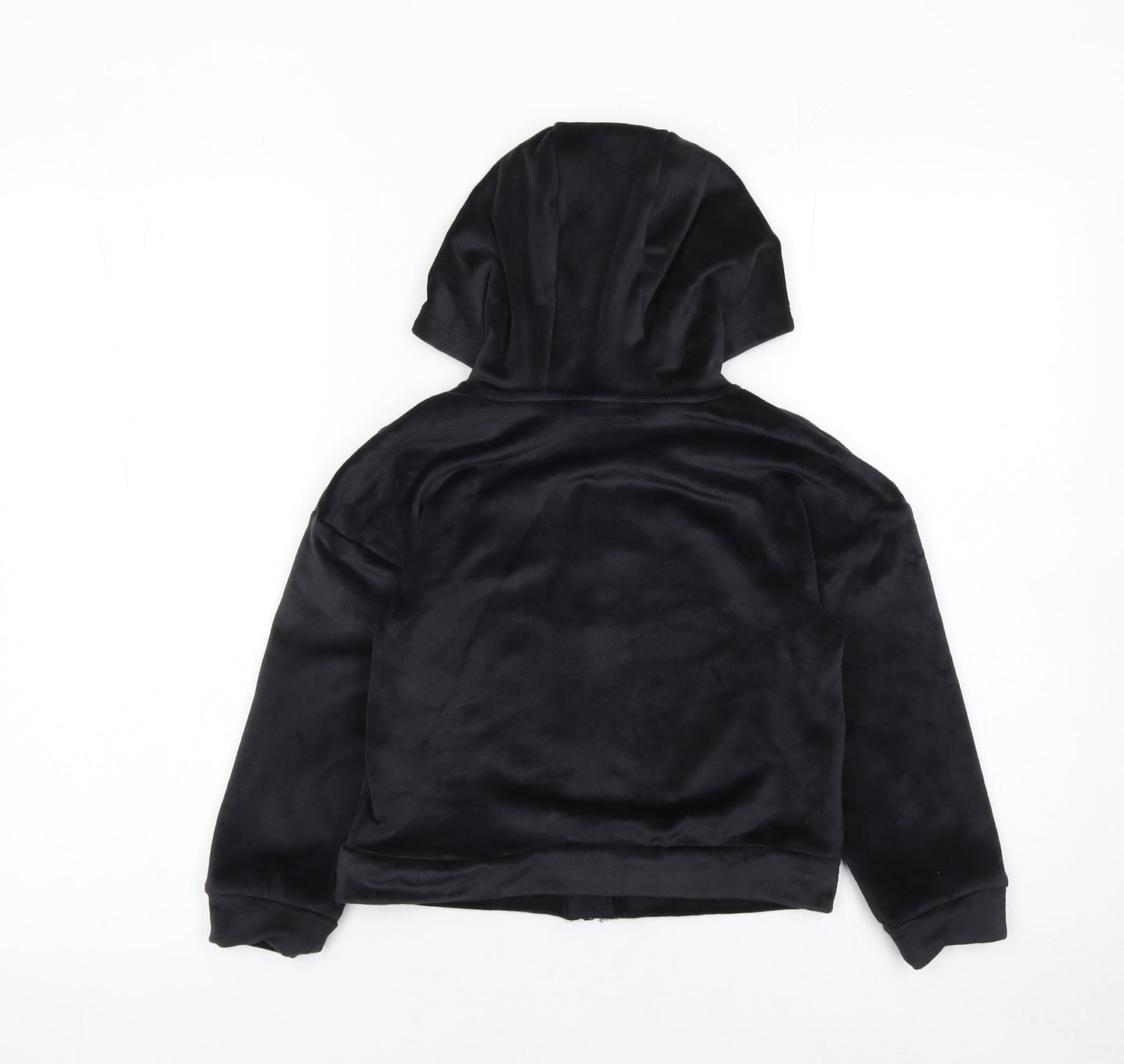 Girls UK Size 6 Years TU Black Full Zip Hoodie