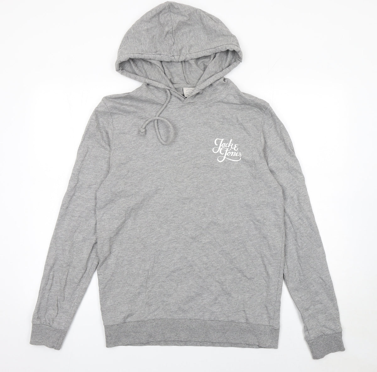 Mens UK Size M JACK & JONES Grey Pullover Hoodie