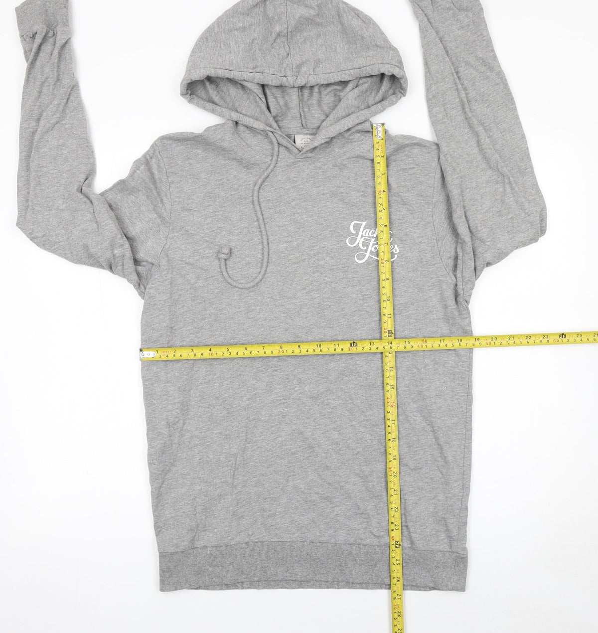 Mens UK Size M JACK & JONES Grey Pullover Hoodie