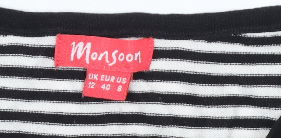 Womens UK Size 12 Monsoon Black Pullover Jumper