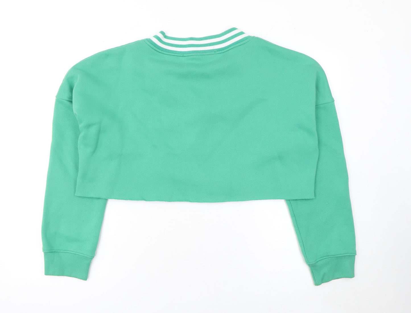 Womens UK Size M Playboy x Missguided Green Pullover Sweatshirt