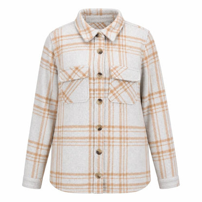 Womens UK Size 6 Object Beige Shirt Jacket